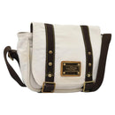 LOUIS VUITTON Antigua Buzas PM Shoulder Bag Canvas White M40042 Auth bs24492-1