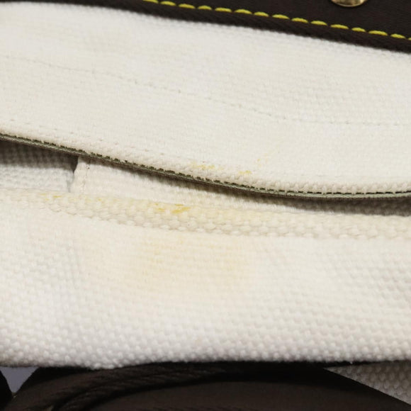 LOUIS VUITTON Antigua Buzas PM Shoulder Bag Canvas White M40042 Auth bs24492