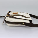 LOUIS VUITTON Antigua Buzas PM Shoulder Bag Canvas White M40042 Auth bs24492-5