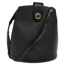 LOUIS VUITTON Epi Cluny Shoulder Bag Black M52252 LV Auth bs24496-1