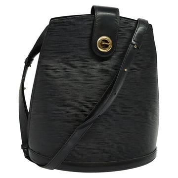 LOUIS VUITTON Epi Cluny Shoulder Bag Black M52252 LV Auth bs24496