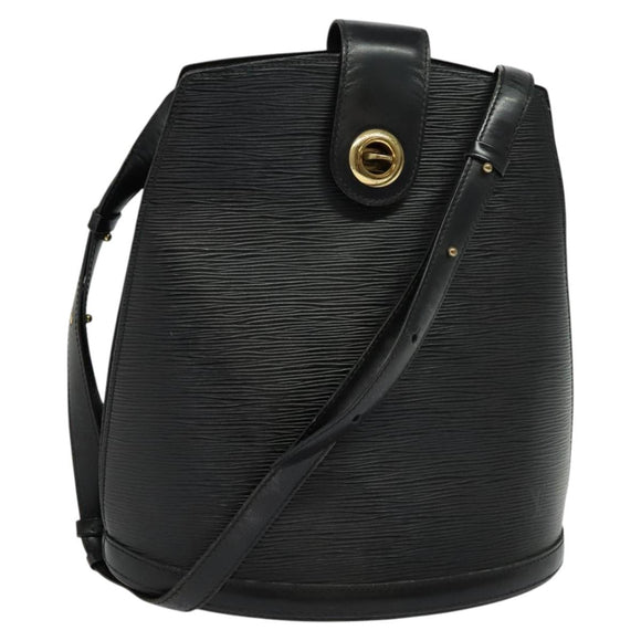 LOUIS VUITTON Epi Cluny Shoulder Bag Black M52252 LV Auth bs24496