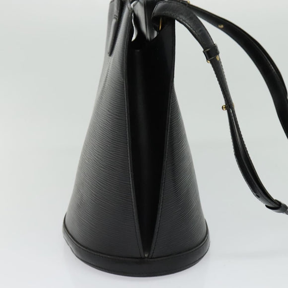 LOUIS VUITTON Epi Cluny Shoulder Bag Black M52252 LV Auth bs24496