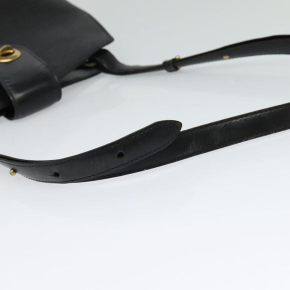 LOUIS VUITTON Epi Cluny Shoulder Bag Black M52252 LV Auth bs24496