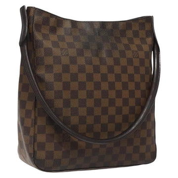 LOUIS VUITTON Damier Ebene Looping GM Shoulder Bag N51144 LV Auth bs24504