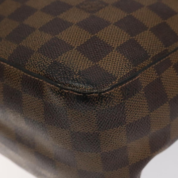 LOUIS VUITTON Damier Ebene Looping GM Shoulder Bag N51144 LV Auth bs24504