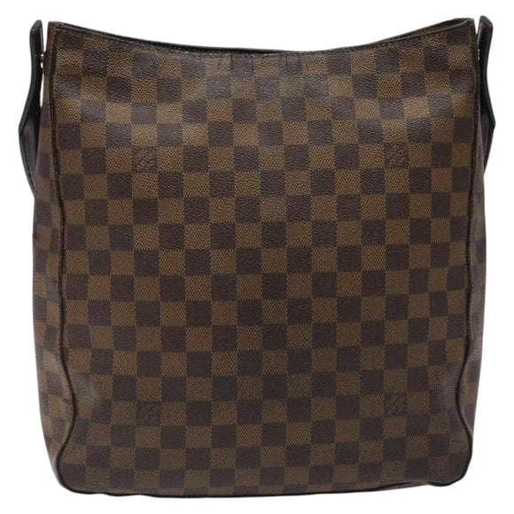 LOUIS VUITTON Damier Ebene Looping GM Shoulder Bag N51144 LV Auth bs24504