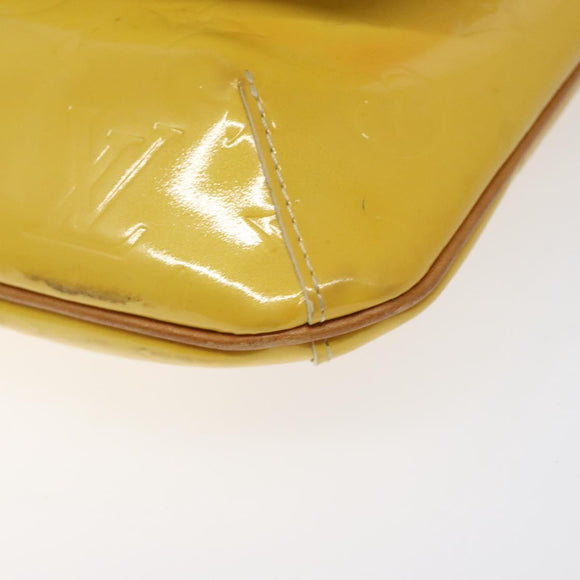 LOUIS VUITTON Monogram Vernis Thompson Street Bag Yellow M91071 LV Auth bs24506
