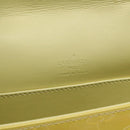 LOUIS VUITTON Monogram Vernis Thompson Street Bag Yellow M91071 LV Auth bs24506-17