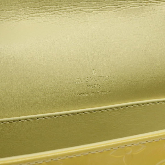 LOUIS VUITTON Monogram Vernis Thompson Street Bag Yellow M91071 LV Auth bs24506