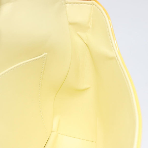 LOUIS VUITTON Monogram Vernis Thompson Street Bag Yellow M91071 LV Auth bs24506