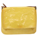 LOUIS VUITTON Monogram Vernis Thompson Street Bag Yellow M91071 LV Auth bs24506-13
