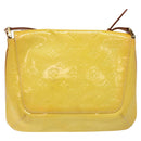 LOUIS VUITTON Monogram Vernis Thompson Street Bag Yellow M91071 LV Auth bs24506-2