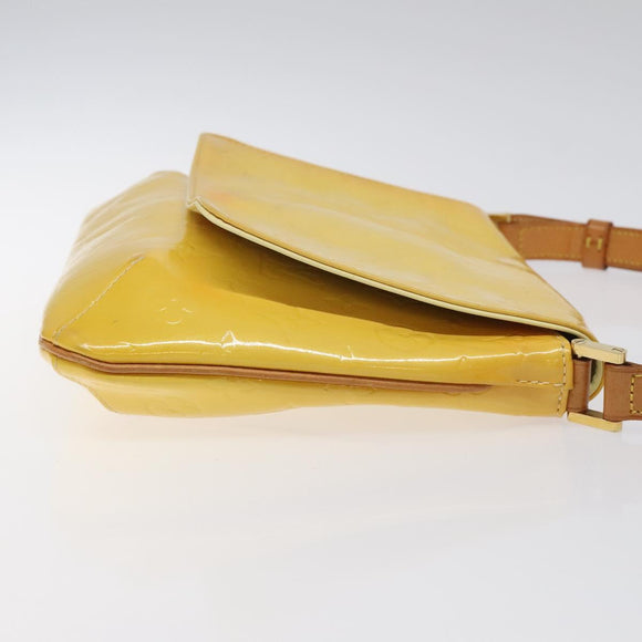 LOUIS VUITTON Monogram Vernis Thompson Street Bag Yellow M91071 LV Auth bs24506