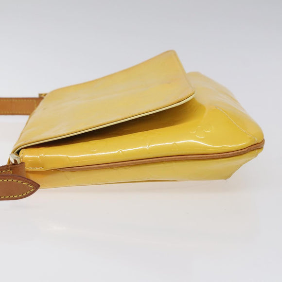 LOUIS VUITTON Monogram Vernis Thompson Street Bag Yellow M91071 LV Auth bs24506