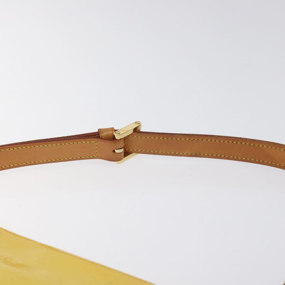 LOUIS VUITTON Monogram Vernis Thompson Street Bag Yellow M91071 LV Auth bs24506