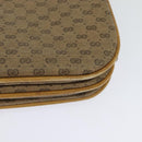 GUCCI Micro GG Supreme Shoulder Bag PVC Leather Beige 001 406 1780 Auth bs24523-17
