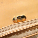 GUCCI Micro GG Supreme Shoulder Bag PVC Leather Beige 001 406 1780 Auth bs24523-19