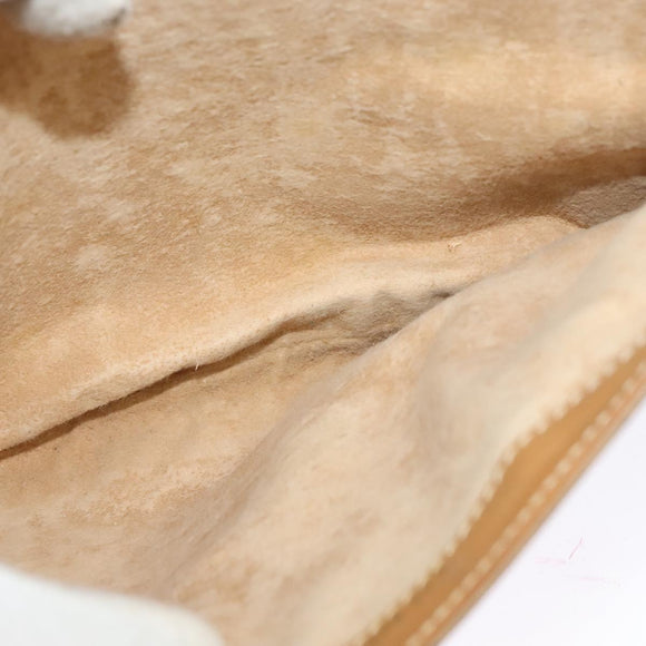 GUCCI Micro GG Supreme Shoulder Bag PVC Leather Beige 001 406 1780 Auth bs24523