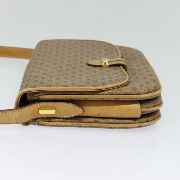 GUCCI Micro GG Supreme Shoulder Bag PVC Leather Beige 001 406 1780 Auth bs24523