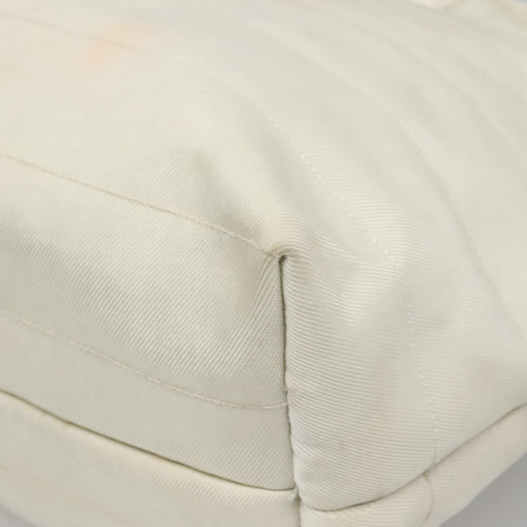 GUCCI Shoulder Bag Nylon White 002 123 0456 Auth bs24524