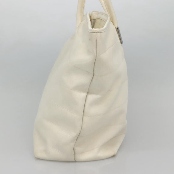 GUCCI Shoulder Bag Nylon White 002 123 0456 Auth bs24524