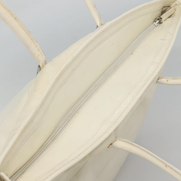 GUCCI Shoulder Bag Nylon White 002 123 0456 Auth bs24524