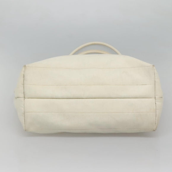 GUCCI Shoulder Bag Nylon White 002 123 0456 Auth bs24524