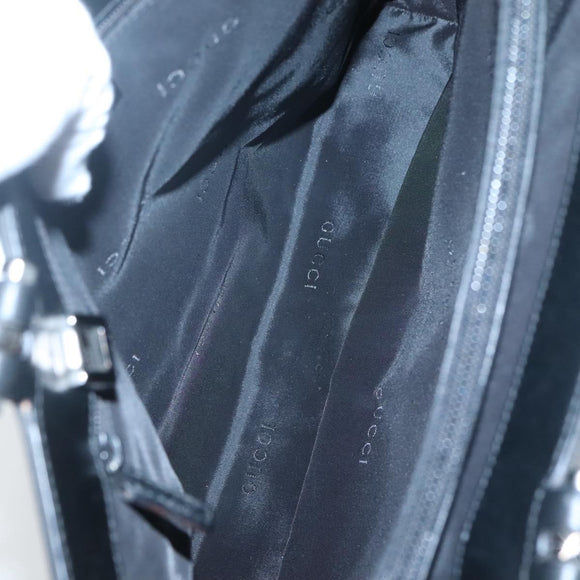 GUCCI Hand Bag Nylon Outlet Black 002 1028 Auth bs24525