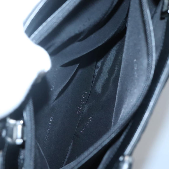 GUCCI Hand Bag Nylon Outlet Black 002 1028 Auth bs24525