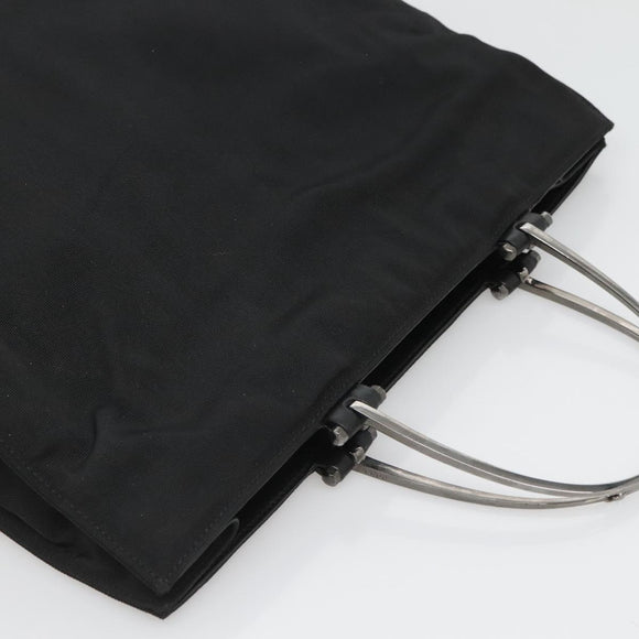 GUCCI Hand Bag Nylon Outlet Black 002 1028 Auth bs24525