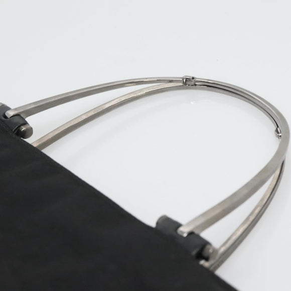 GUCCI Hand Bag Nylon Outlet Black 002 1028 Auth bs24525