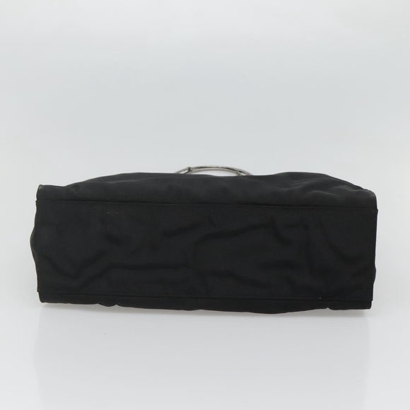 GUCCI Hand Bag Nylon Outlet Black 002 1028 Auth bs24525