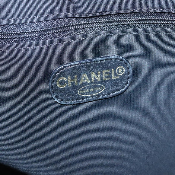 CHANEL Hand Bag Suede Red CC Auth bs24533