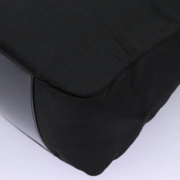 GUCCI Bamboo Hand Bag Nylon 2way Black Silver 000 2058 0509 5 Auth bs24539