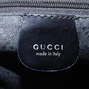GUCCI Bamboo Hand Bag Nylon 2way Black Silver 000 2058 0509 5 Auth bs24539-19