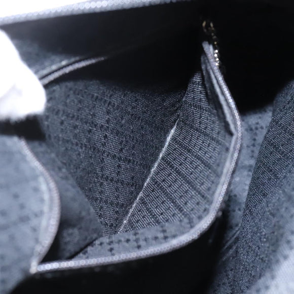 GUCCI Bamboo Hand Bag Nylon 2way Black Silver 000 2058 0509 5 Auth bs24539