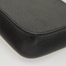 GUCCI Adidas Collaboration Shoulder Bag Leather Black Gold Auth bs24542-15