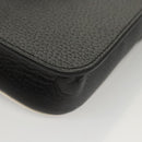 GUCCI Adidas Collaboration Shoulder Bag Leather Black Gold Auth bs24542-16