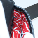 GUCCI Adidas Collaboration Shoulder Bag Leather Black Gold Auth bs24542-21