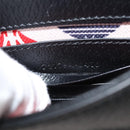 GUCCI Adidas Collaboration Shoulder Bag Leather Black Gold Auth bs24542-11