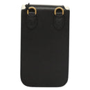 GUCCI Adidas Collaboration Shoulder Bag Leather Black Gold Auth bs24542-2