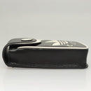 GUCCI Adidas Collaboration Shoulder Bag Leather Black Gold Auth bs24542-4