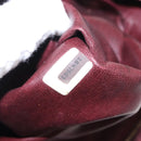 CHANEL Chain V Stitch Shoulder Bag Lamb Skin Bordeaux Gold CC Auth bs24546-24