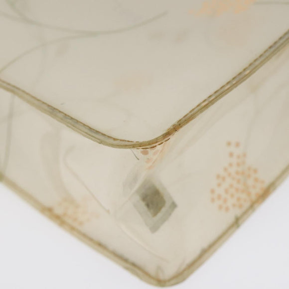 CHANEL Shoulder Bag Vinyl Beige CC Auth bs24548