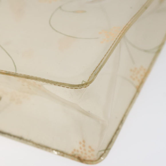 CHANEL Shoulder Bag Vinyl Beige CC Auth bs24548