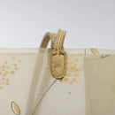 CHANEL Shoulder Bag Vinyl Beige CC Auth bs24548-10