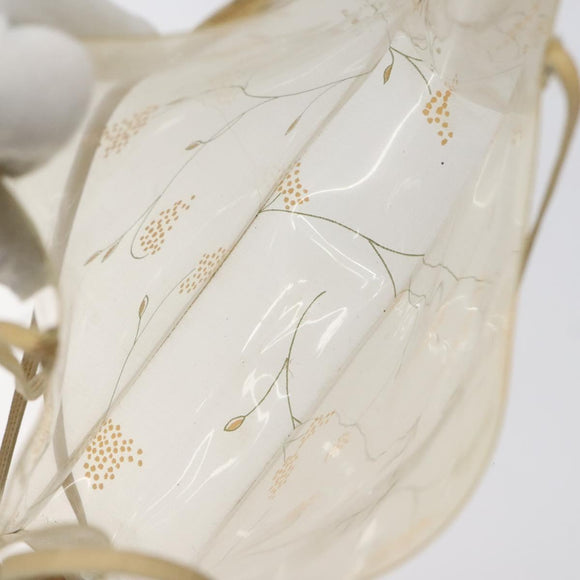 CHANEL Shoulder Bag Vinyl Beige CC Auth bs24548