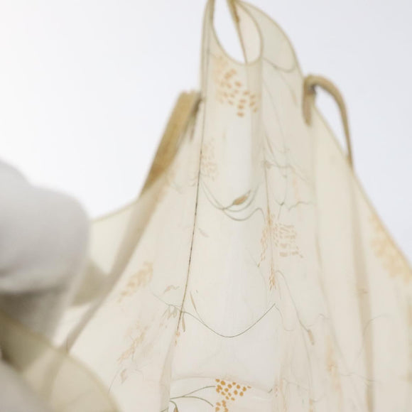 CHANEL Shoulder Bag Vinyl Beige CC Auth bs24548