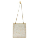 CHANEL Shoulder Bag Vinyl Beige CC Auth bs24548-13